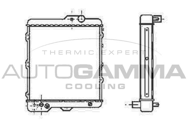 AUTOGAMMA Радиатор, охлаждение двигателя 100042