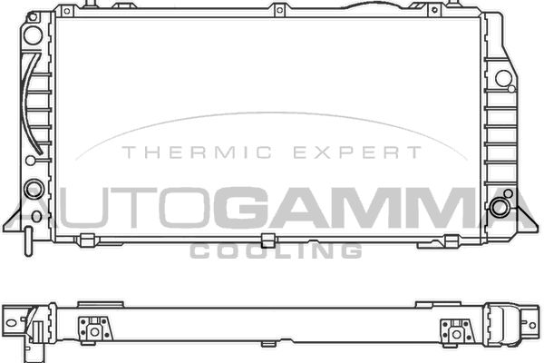 AUTOGAMMA Радиатор, охлаждение двигателя 100049
