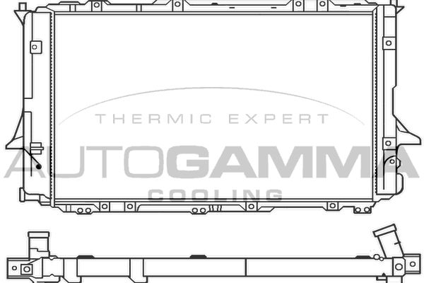 AUTOGAMMA Радиатор, охлаждение двигателя 100059