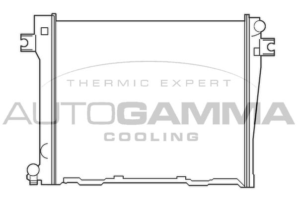 AUTOGAMMA Радиатор, охлаждение двигателя 100098