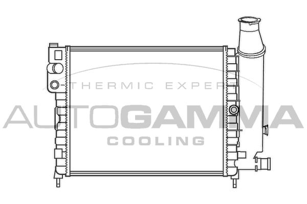 AUTOGAMMA Радиатор, охлаждение двигателя 100150