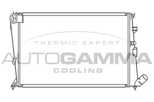 AUTOGAMMA Радиатор, охлаждение двигателя 100202