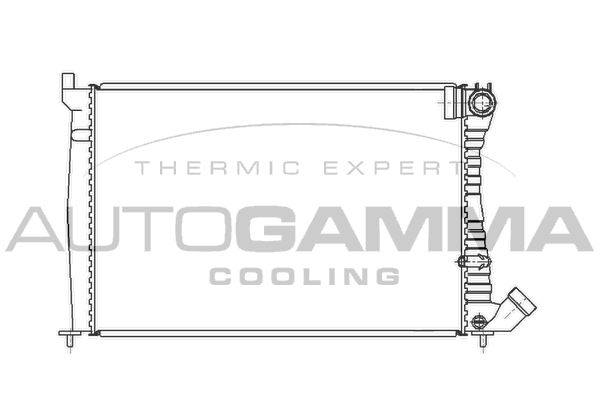 AUTOGAMMA Радиатор, охлаждение двигателя 100205