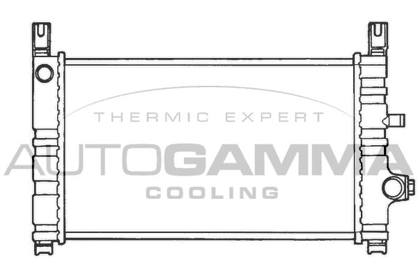 AUTOGAMMA Радиатор, охлаждение двигателя 100355