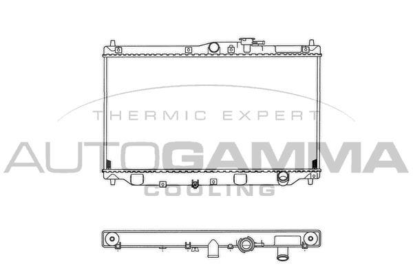 AUTOGAMMA Радиатор, охлаждение двигателя 100406