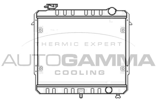 AUTOGAMMA Радиатор, охлаждение двигателя 100442