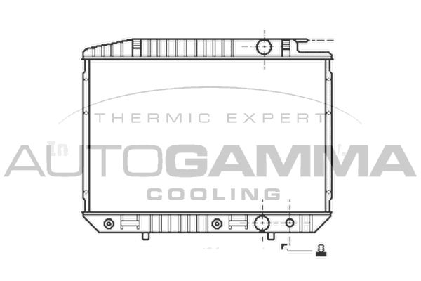 AUTOGAMMA Радиатор, охлаждение двигателя 100561