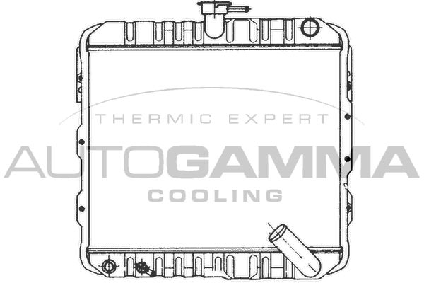 AUTOGAMMA Радиатор, охлаждение двигателя 100566