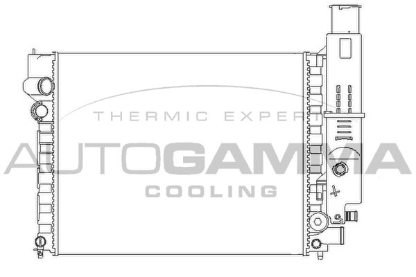AUTOGAMMA Радиатор, охлаждение двигателя 100764