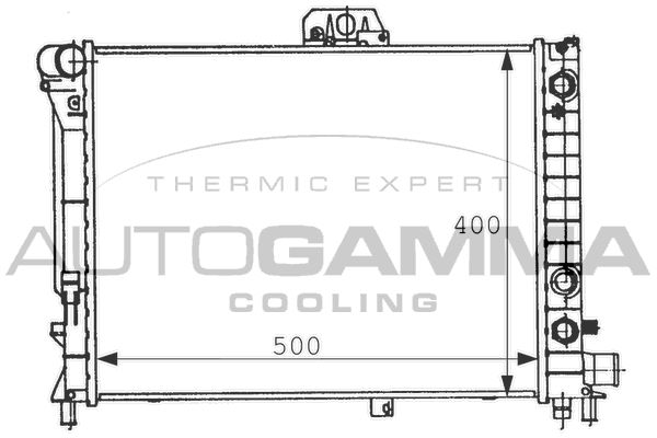 AUTOGAMMA radiatorius, variklio aušinimas 100943
