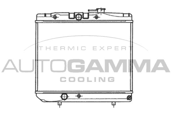 AUTOGAMMA Радиатор, охлаждение двигателя 101029