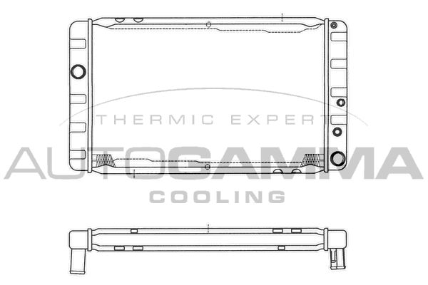 AUTOGAMMA Радиатор, охлаждение двигателя 101102