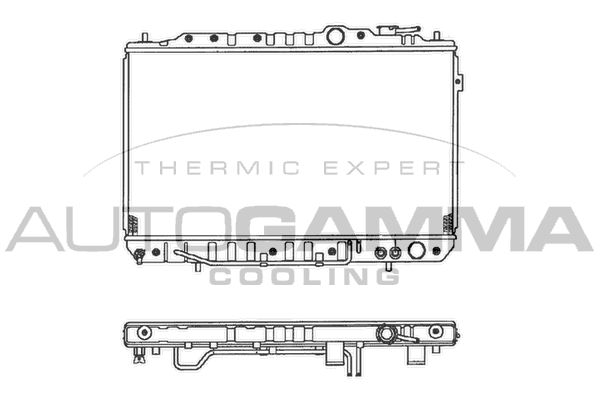 AUTOGAMMA Радиатор, охлаждение двигателя 101205