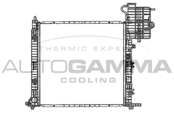 AUTOGAMMA Радиатор, охлаждение двигателя 101217