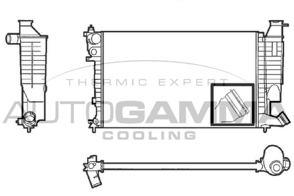 AUTOGAMMA Радиатор, охлаждение двигателя 101309
