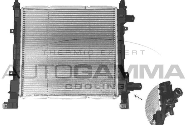 AUTOGAMMA Радиатор, охлаждение двигателя 101332