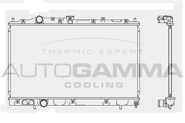 AUTOGAMMA Радиатор, охлаждение двигателя 101452