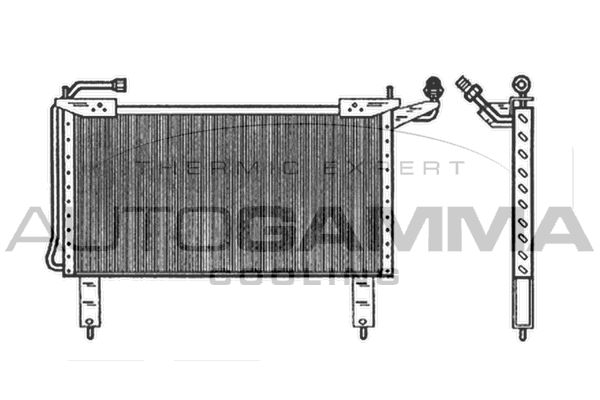 AUTOGAMMA Конденсатор, кондиционер 101578