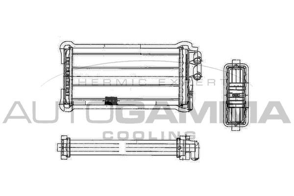 AUTOGAMMA Теплообменник, отопление салона 101607