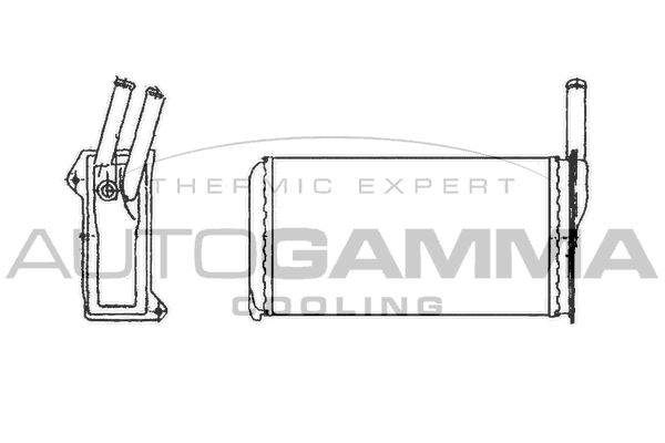 AUTOGAMMA Теплообменник, отопление салона 101619
