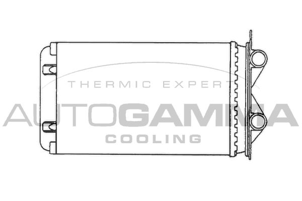 AUTOGAMMA Теплообменник, отопление салона 101644