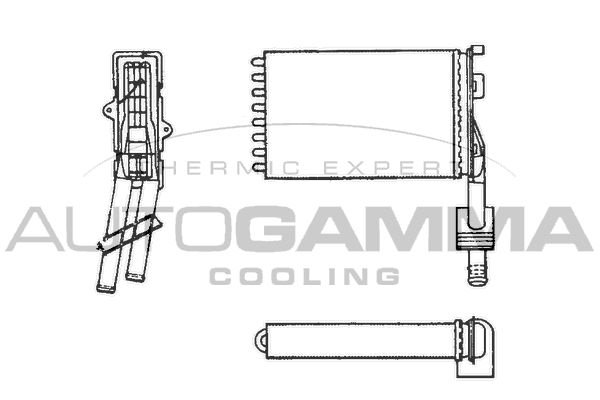 AUTOGAMMA Теплообменник, отопление салона 101655