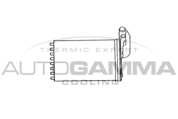 AUTOGAMMA Теплообменник, отопление салона 101657