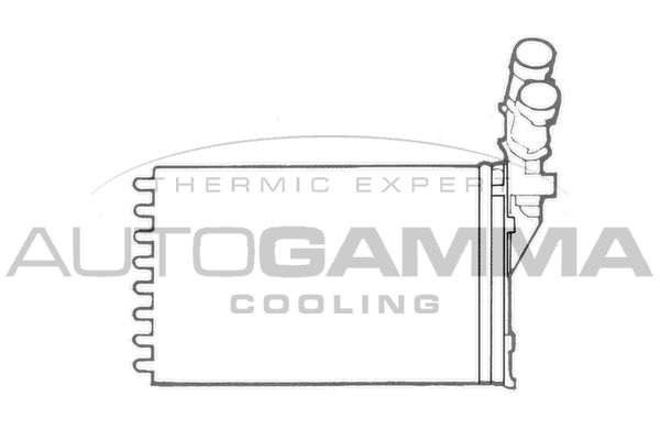 AUTOGAMMA Теплообменник, отопление салона 101684