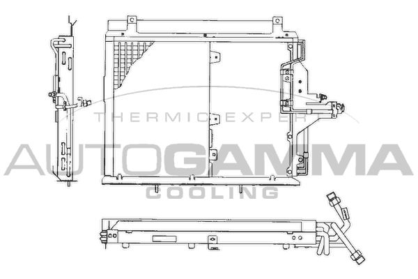 AUTOGAMMA Конденсатор, кондиционер 101696