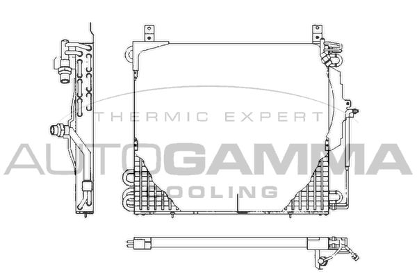 AUTOGAMMA Конденсатор, кондиционер 101698