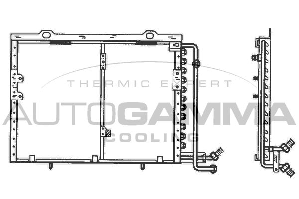 AUTOGAMMA Конденсатор, кондиционер 101730