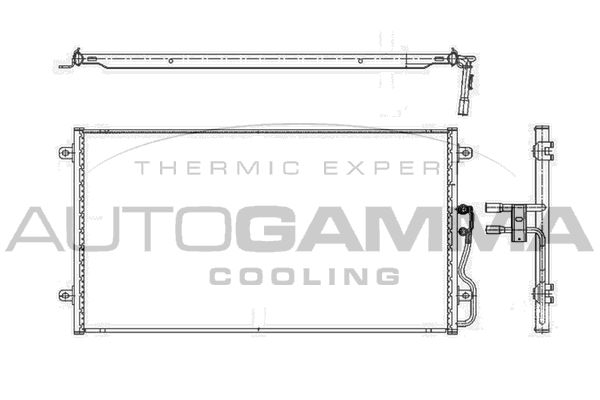 AUTOGAMMA Конденсатор, кондиционер 101748