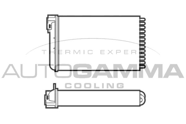 AUTOGAMMA Теплообменник, отопление салона 101766