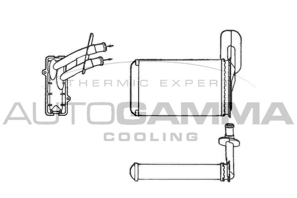 AUTOGAMMA Теплообменник, отопление салона 101775
