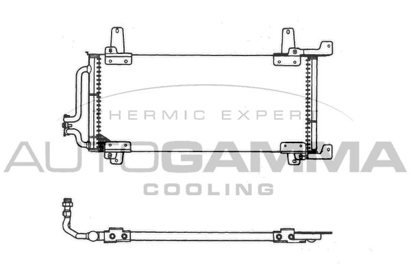AUTOGAMMA Конденсатор, кондиционер 101802
