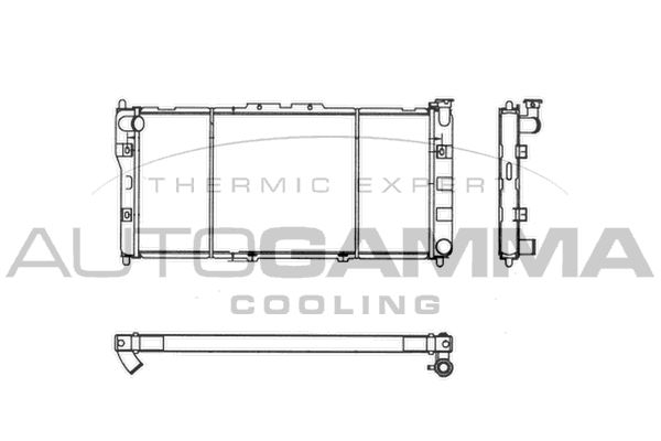 AUTOGAMMA Радиатор, охлаждение двигателя 101997