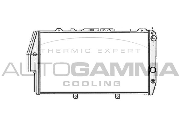 AUTOGAMMA Радиатор, охлаждение двигателя 102026