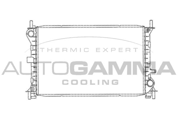 AUTOGAMMA Радиатор, охлаждение двигателя 102073