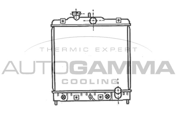 AUTOGAMMA Радиатор, охлаждение двигателя 102107
