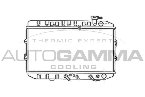 AUTOGAMMA Радиатор, охлаждение двигателя 102110