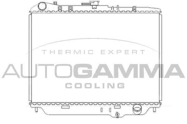 AUTOGAMMA Радиатор, охлаждение двигателя 102127