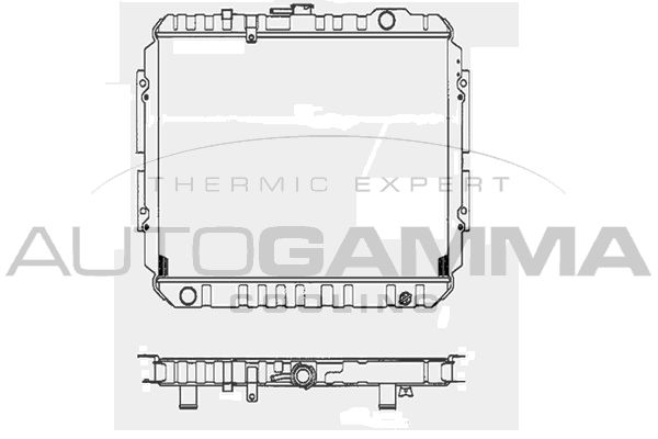 AUTOGAMMA Радиатор, охлаждение двигателя 102128