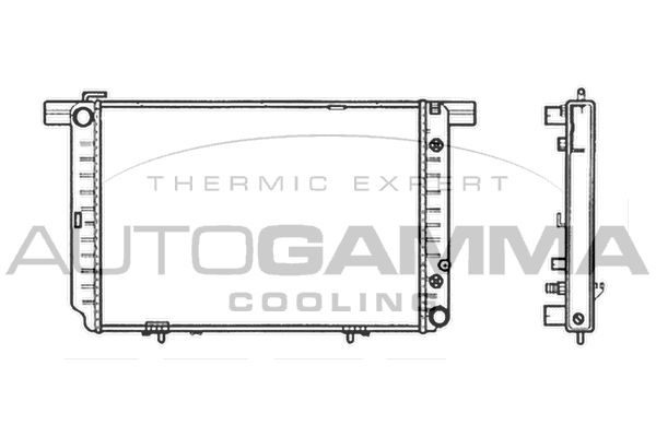 AUTOGAMMA radiatorius, variklio aušinimas 102159