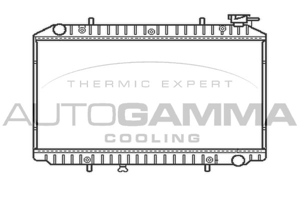 AUTOGAMMA Радиатор, охлаждение двигателя 102199