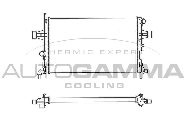 AUTOGAMMA Радиатор, охлаждение двигателя 102220