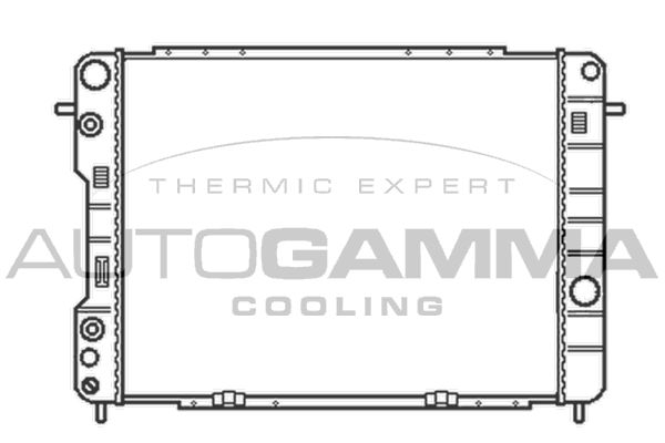 AUTOGAMMA Радиатор, охлаждение двигателя 102258