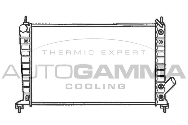 AUTOGAMMA Радиатор, охлаждение двигателя 102302