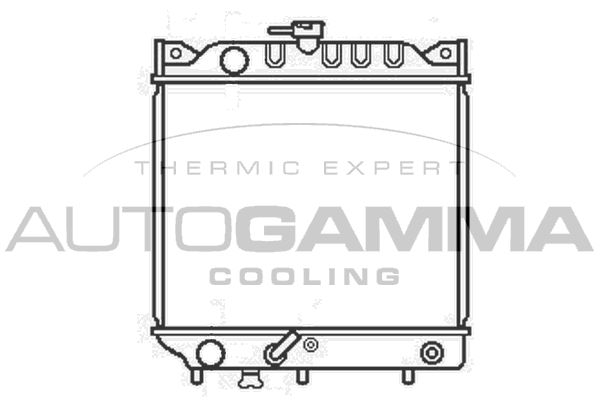 AUTOGAMMA Радиатор, охлаждение двигателя 102329