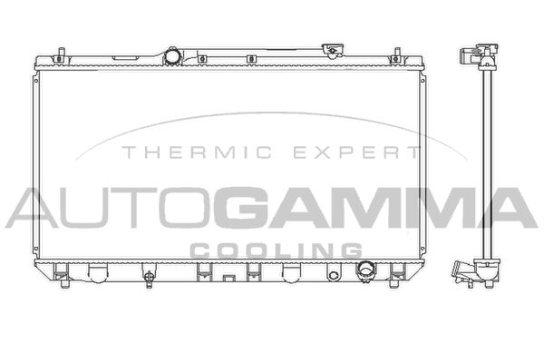 AUTOGAMMA Радиатор, охлаждение двигателя 102354