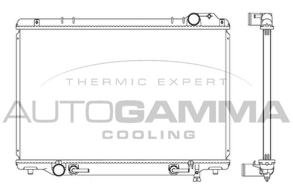 AUTOGAMMA Радиатор, охлаждение двигателя 102374